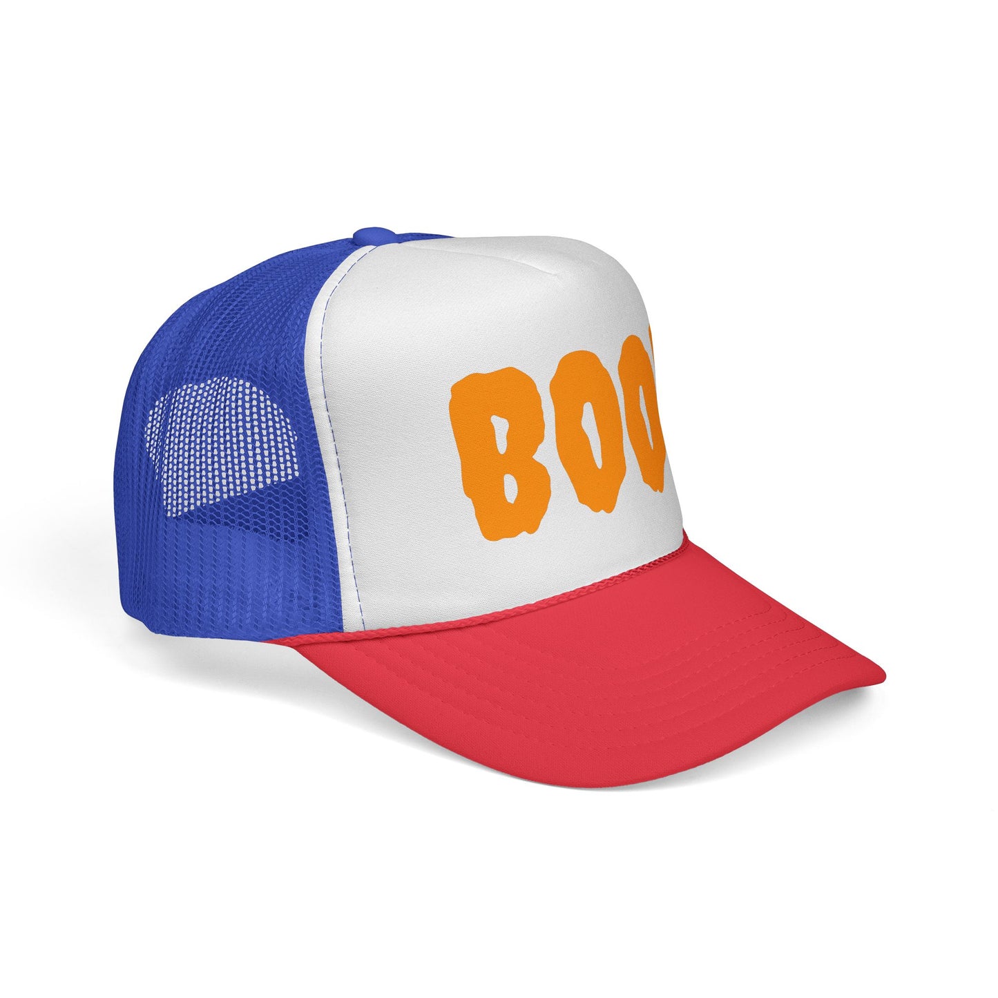 Halloween Trucker Cap, Fun Boo Hat for Fall Festivities, Spooky Costume Accessory, Perfect for Parties & Trick-or-Treating